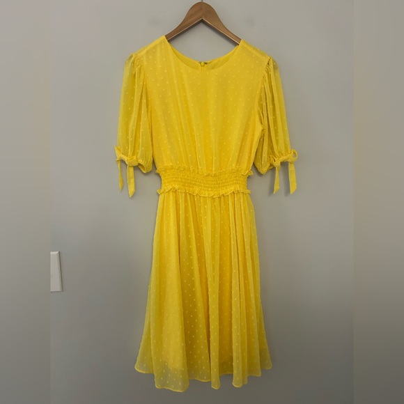 Rachel Parcell Smocked Waist Swiss Dot Dress - Picture 3 of 9